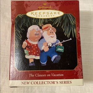 1997 Hallmark Claus on vacation ornament